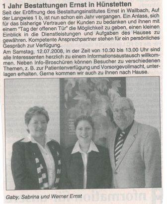 Hünstetter Nachrichten – 4.7.2008