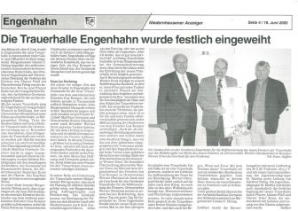 16.6.2005 - Niedernhausener Anzeiger